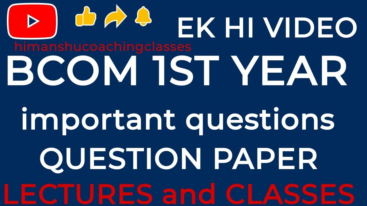 1st year 1st year important questions 1st year