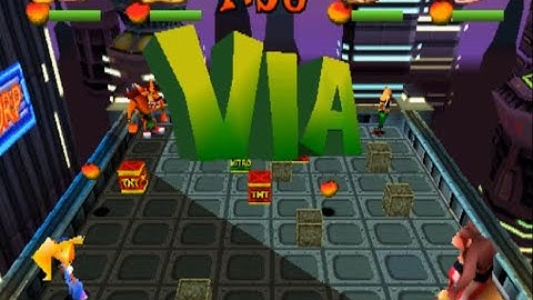 Crash Bash - Italiano Language - Selection Coco in Space Bash with Hard 3 Rounds