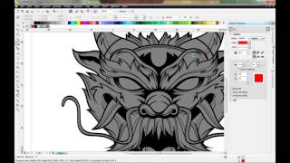 Dragon Illustration CorelDraw Time-lapse