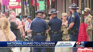 Leaked documents show President Trump's plans to send troops to Louisiana