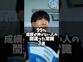99%成績が伸びない人の間違った常識 3選 #shorts