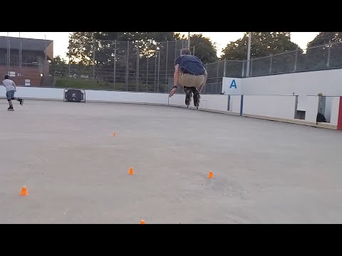 #Skate Man Soars: Skilled Blader's Jaw-Dropping Jumps