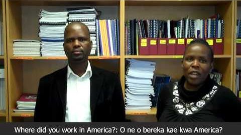 Setswana Lesson - 06 Tell your story