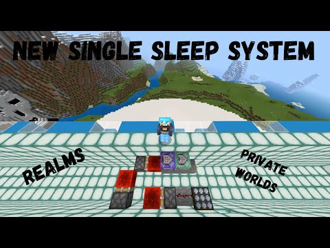 NEW SINGLE SLEEP SYSTEM! Minecraft Bedrock Edition