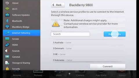 Getting Connected -Tethering on the BlackBerry PlayBook