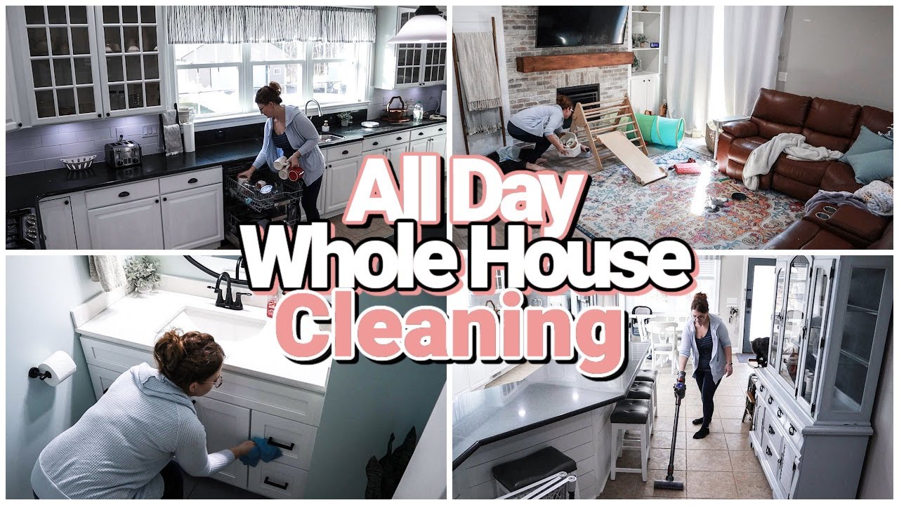 All Day Whole House Clean With Me 2023 Weekly House Reset Cleaning ...