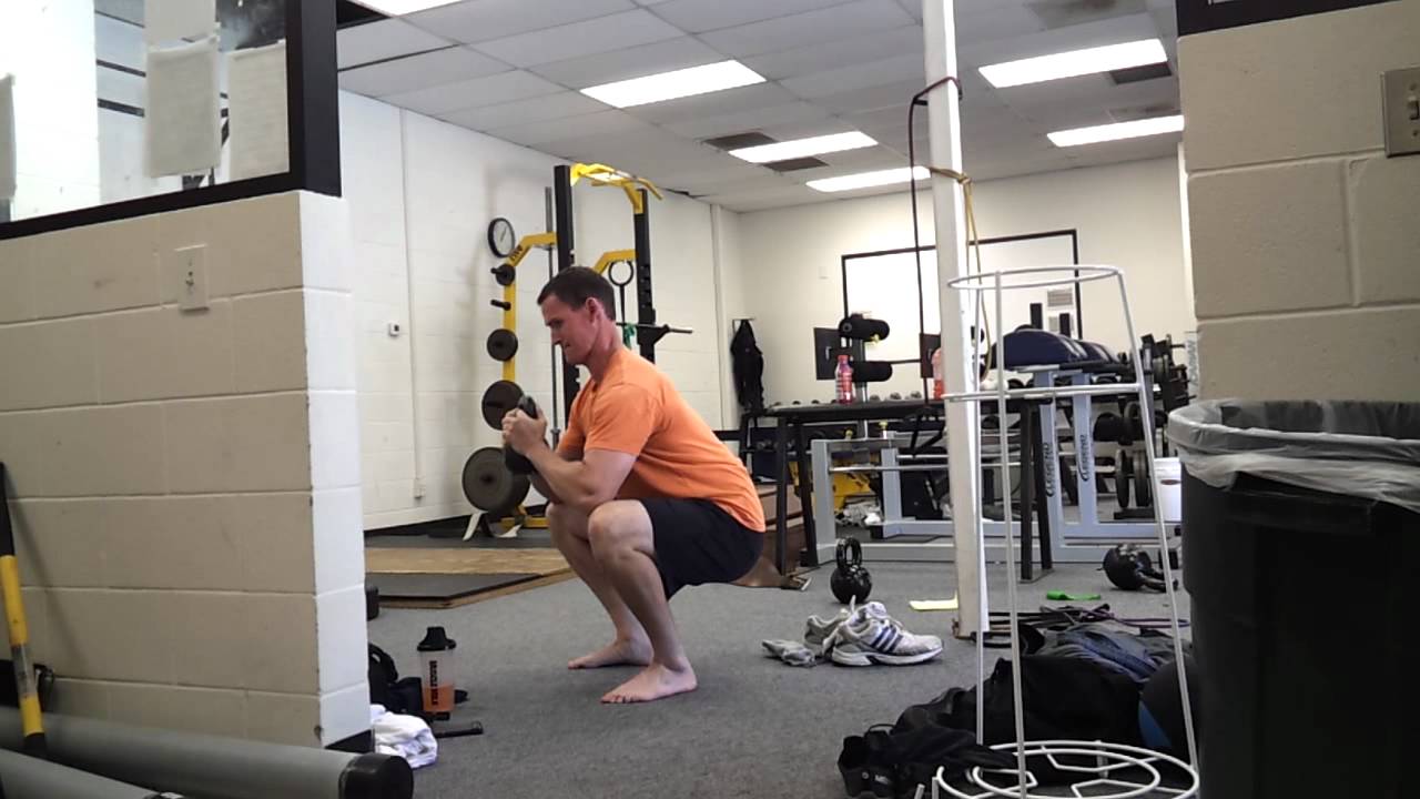 PR Goblet Squat Depth after Hip Flexor Activation - YouTube