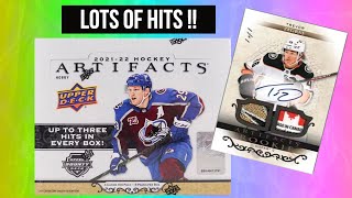 NEW !! 2021-22 Upper Deck Artifacts Hockey Hobby Box Break !