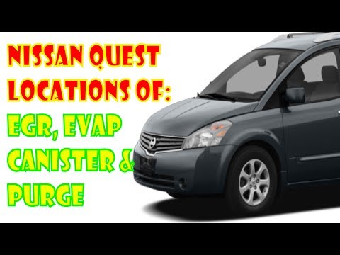 Nissan Quest VQ35DE V42 emissions locations: EVAP and EGR