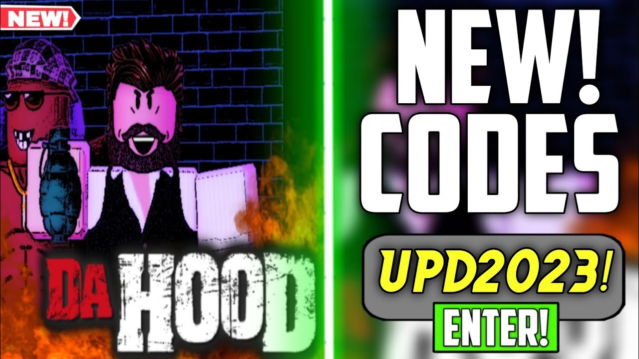 *NEW* WORKING CODES FOR DA HOOD 2023 DA HOOD CODES 2023 ROBLOX