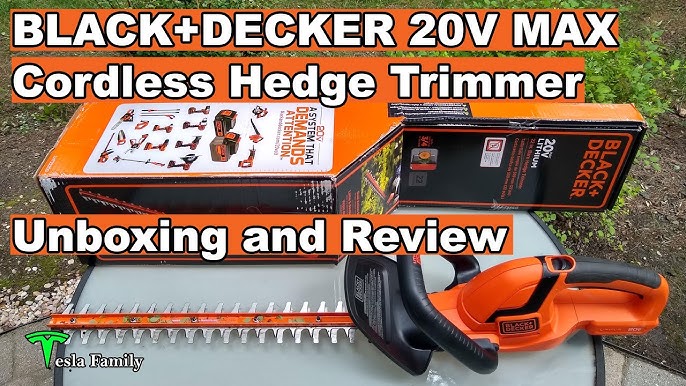 Black and Decker 20V Lithium Hedge Trimmer Review Black & Decker