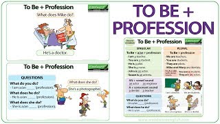 TO BE + Profession in English | Learn English TO BE | Basic English Lesson | What do YOU do?