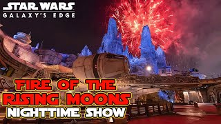 NEW Fire of the Rising Moons Fireworks Show - Star Wars Galaxy's Edge at Disneyland Park