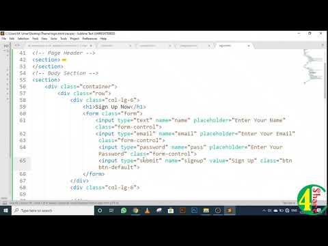 Login & Signup Form | HTML Responsive Theme Development using Bootstrap, CSS and JQuery