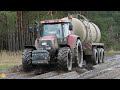 🇩🇪SCHLAMMSCHLACHT BEIM GÜLLE FAHREN! 😱- 5 Annaburger Gülle Züge Case ih Traktoren