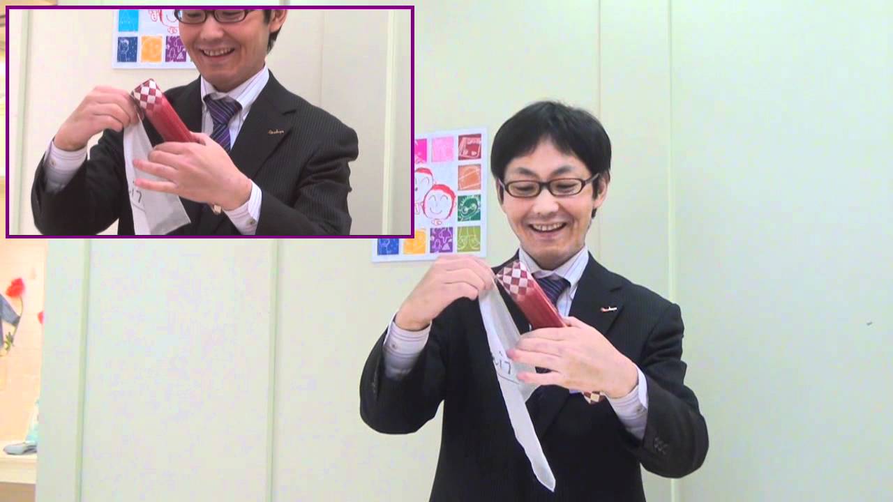 阪急百貨店】手品『スーパーマジックチューブ』 - YouTube