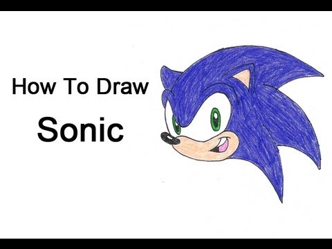 How to Draw Sonic the Hedgehog - YouTube