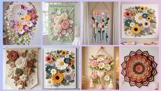 DIY Crochet Wall Hanging for Beginners ✨ | Boho & Aesthetic Room Makeover