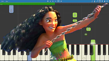 How to play We Know The Way - EASY Piano Tutorial - Moana Soundtrack