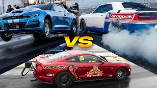 Battle of the BIG THREE! Cobra Jet vs Drag Pak vs Copo Camaro Drag Racing | Demonology