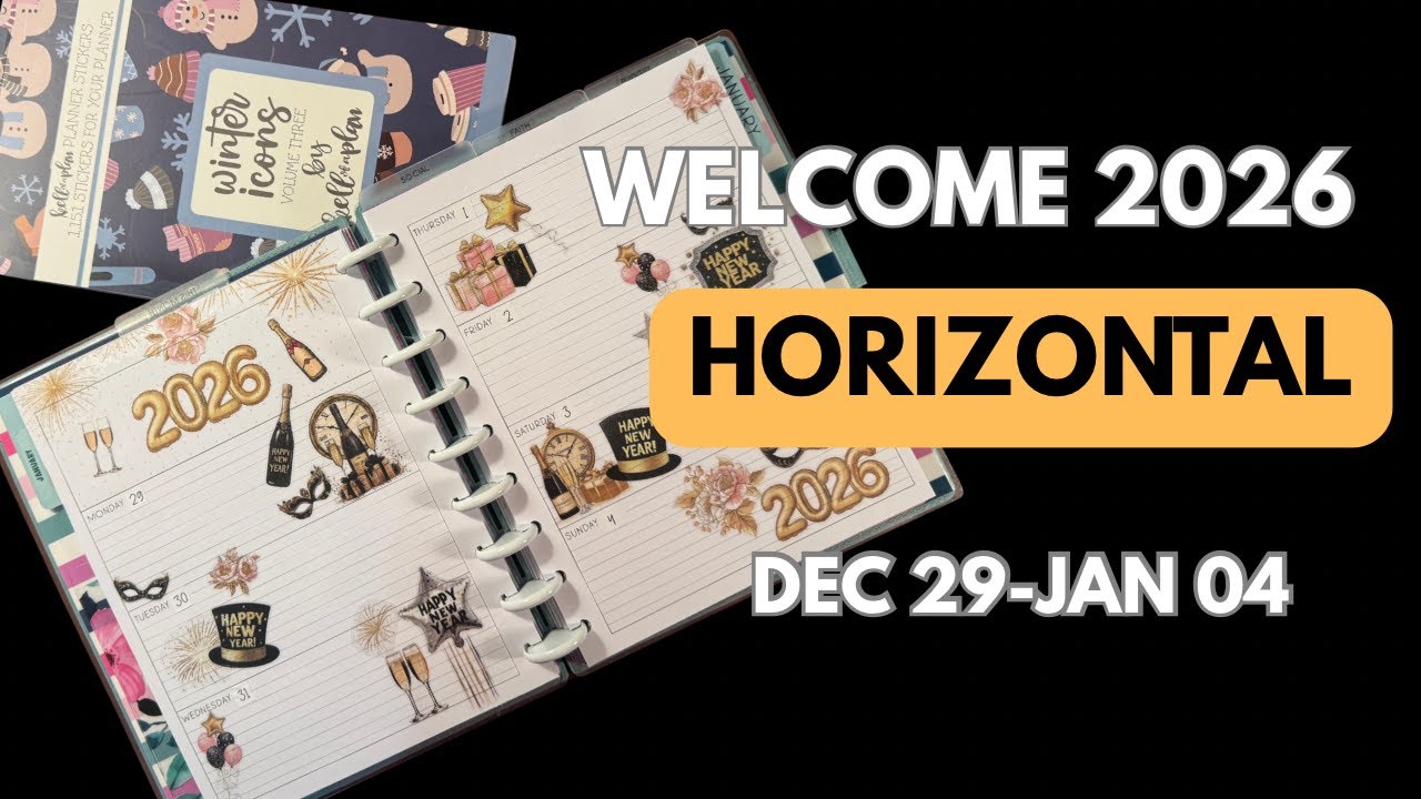 Plan With Me | Welcoming 2026—Dec 29-Jan 04–Horizontal Layout