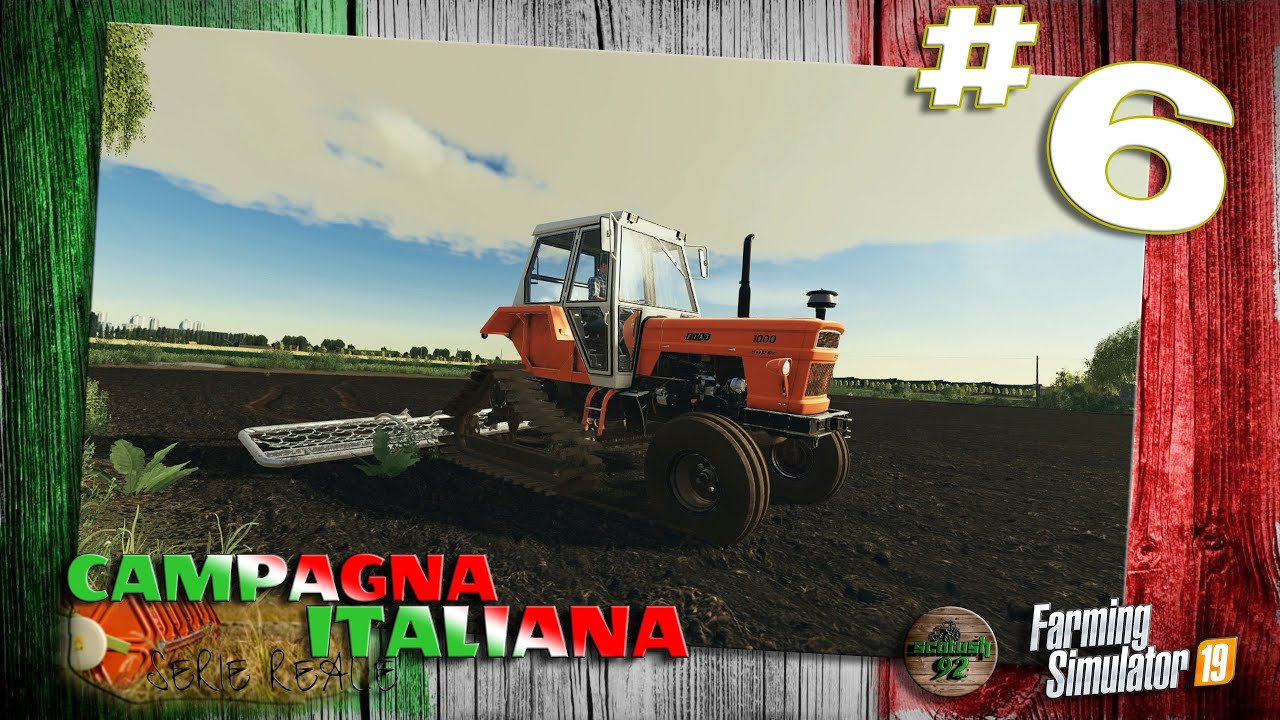 FS19 CAMPAGNA ITALIANA #6 - SARCHIATURA DEL RISO CRODO CON RETE METALLICA E FIAT 1000DT CINGOLATO!