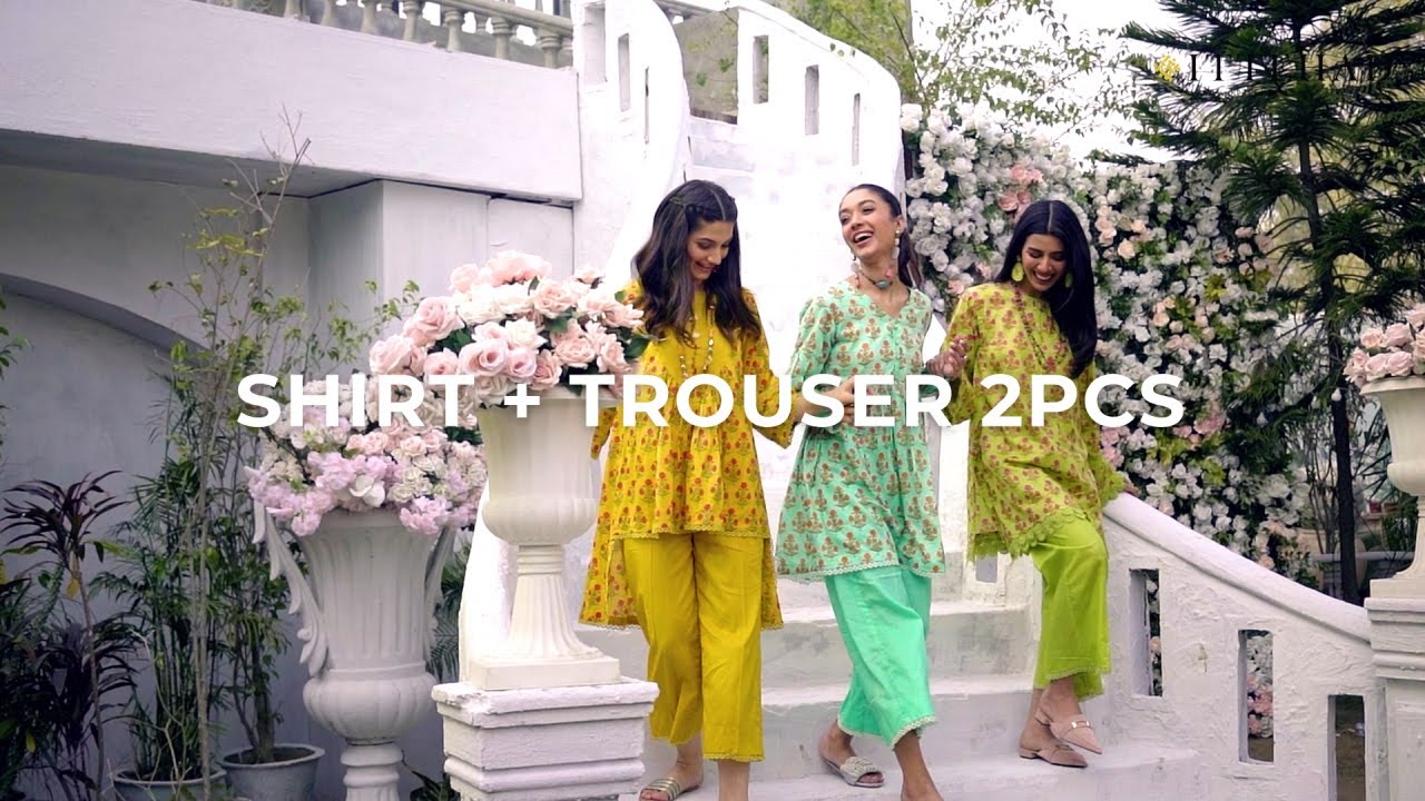 Unstitched Shirt + Trouser 2pc '22  BY ITTEHAD