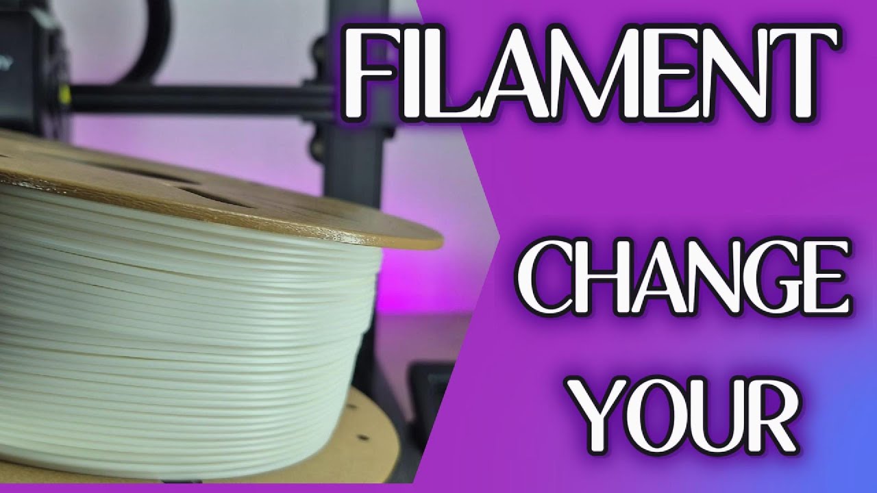 How change a 3D printer filament #filament #pla - YouTube