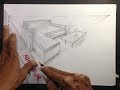 How to Draw a Sofa in Two Point Perspective