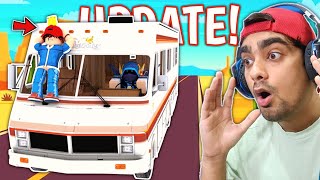 CRAZY! RV Ride With Subscriber In A Dusty Trip Roblox (UPDATE)