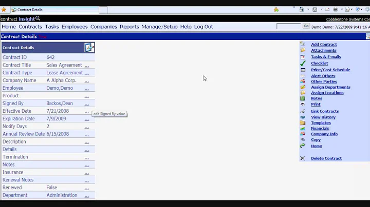 contract management software