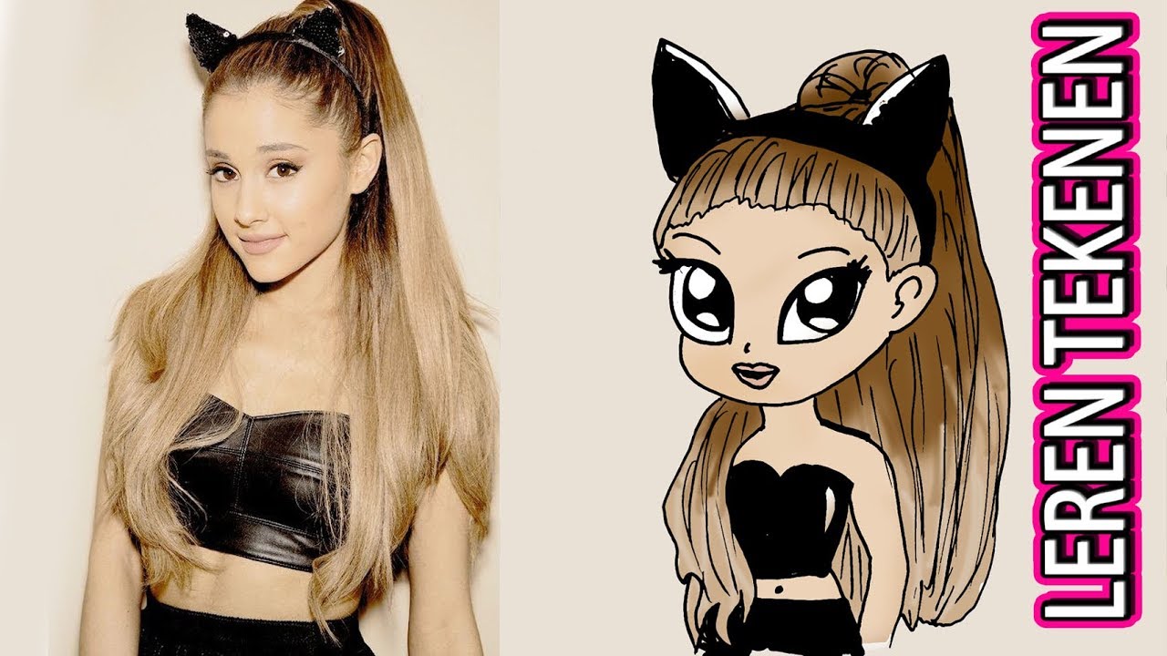 Hoe Teken Je Een Chibi Ariana Grande? Kawaii Tekenen - YouTube