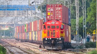 Wdg6g With Double Stack Container || Indian Railways