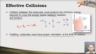 Collision Theory | Chemistry | Class 12 | IIT JEE Main + Advanced | NEET (AIPMT) | askIITians