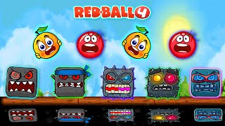Red Ball 4 - &quot;Twin Duel Walk-Through&quot; with Tomato &amp; Orange Ball Complete Gameplay (All Levels)