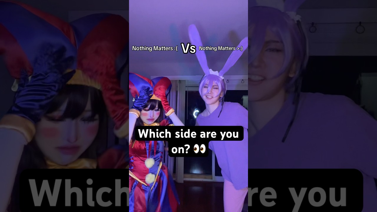 Jax vs Pomni Mentality 💀💀 #theamazingdigitalcircus #cosplay #tadc #digitalcircus #pomni #jax