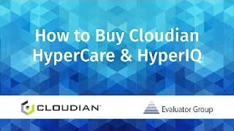 How to Buy Cloudian HyperCare & HyperIQ