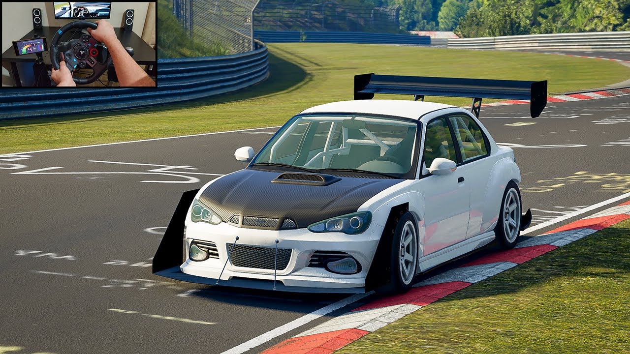 Racing on The Nurburgring using a Hirochi sunburst - BeamNG.drive | G29 + Shifter