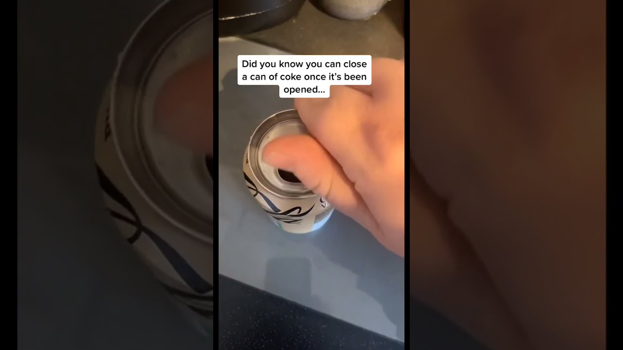 How To Close Your Can Of Coke After Being Opened 
