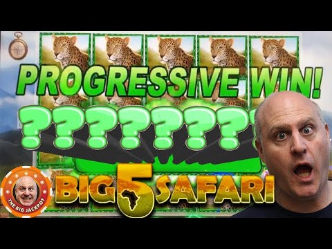 ✦ PROGRESSIVE WIN! ✦ Big 5 Safari Mystery + $500 Golden Goddess! 💥