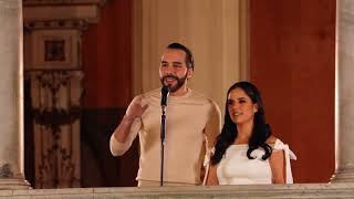 Nayib Bukele es reelecto en El Salvador y así lo celebró en la Plaza Gerardo Barrios