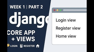 Week 1 (Part 2) Django Social Media App  | Create Core App, Login, Register & Home Views