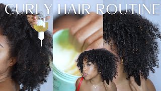i finally love my hair again🥹 here&#39;s my updated curly hair routine for healthy curls