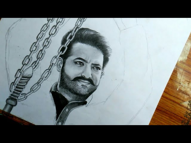 Vamsi Annabathina - Jr NTR Jai pencil sketch. Do like & share my page.  Please do watch & subscribe my YouTube channel in the link below 👇.  https://youtu.be/2GSgrsJldT0 | Facebook