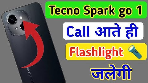 Tecno Spark go 1 notification light on/off kaise karen,incoming call flashlight setting Tecno
