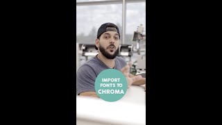 Digitizing 101: Importing Fonts into Chroma! | 1-minute tutorial