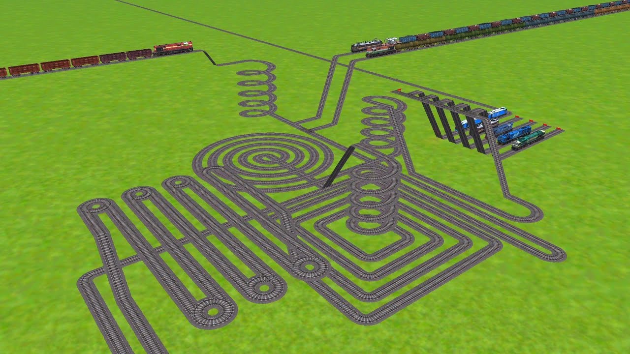 ALL TRAINS PASSING 📵BY BUMPY RAILROAD TRACKS SQUARE RAILROAD TRACKS/ 