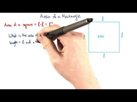 Area of a rectangle - Intro Algebra Review