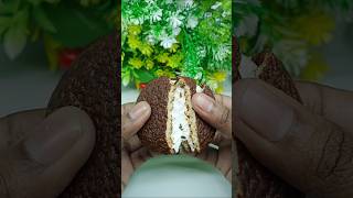 Lotte Choco Pie ASMR 🤎 Soft Cake + Creamy Sound #cake #testy #shortvideo #vairal #trending screenshot 5