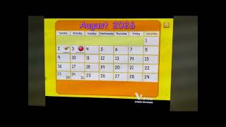 Starfall Calendar August 1 2026 